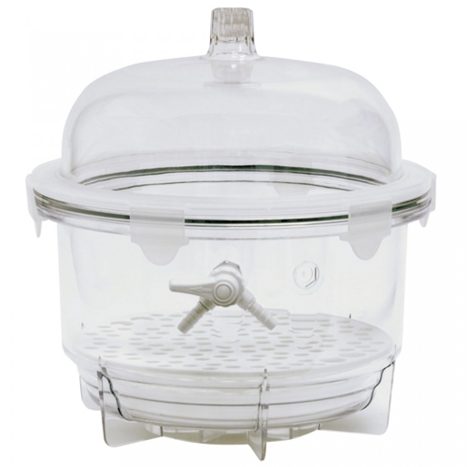 LLG-Vacuum desiccator VDR-30, round PC, Ø 385x399m