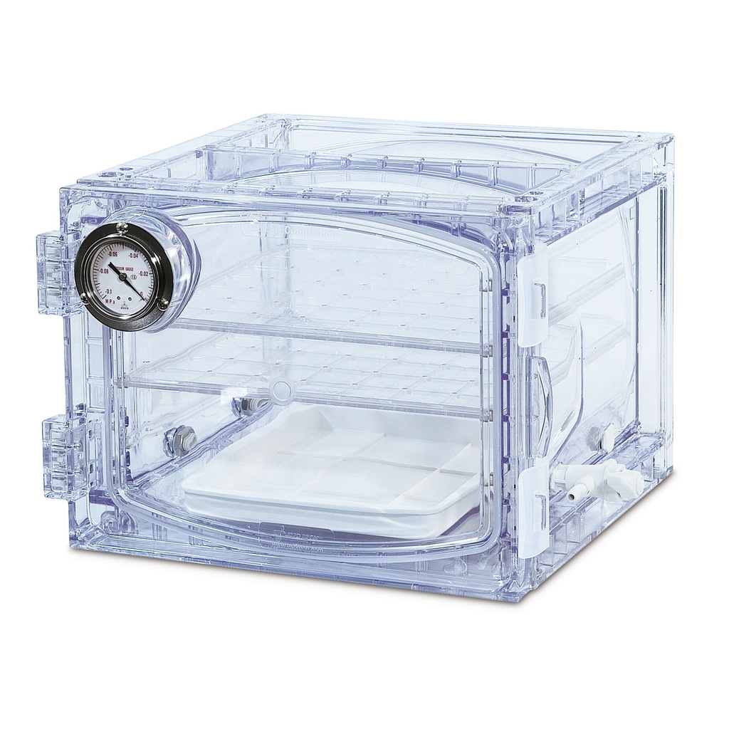 LLG-Vacuum desiccator, cubic PC, 420x392x281mm