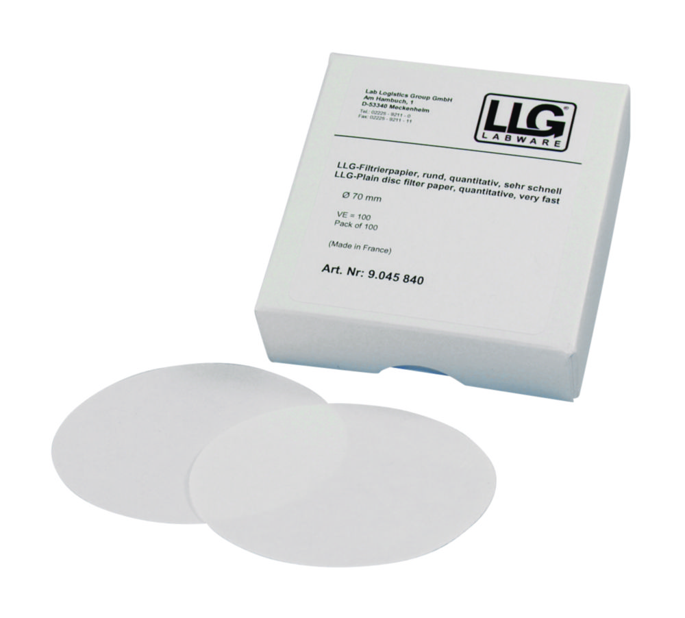 [9045842] Filter circles, LLG, quantitative, very fast, Ø110 mm, 12-15 µm, 100 pcs