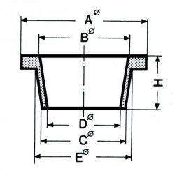 Filter rings, Ø A 41 mm, Ø B 2 5 mm, Ø C 24 mm, Ø