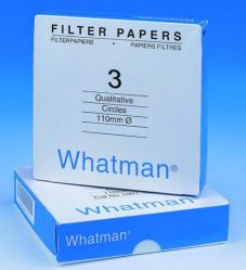 [9056224] Filter circles, Whatman, kvalitativt, Grade 3, Ø125 mm, 6 µm, 100 pcs