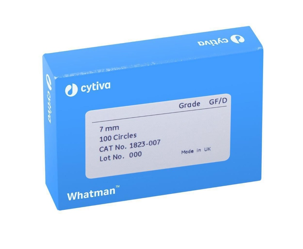 Filter circles, glass microfiber, Whatman, Grade GF/D, Ø25 mm, 2,7 µm, 100 pcs