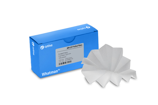Folded filter, Whatman, qualitative, Grade 604 h ½, Ø125 mm, 25 µm, 100 pcs