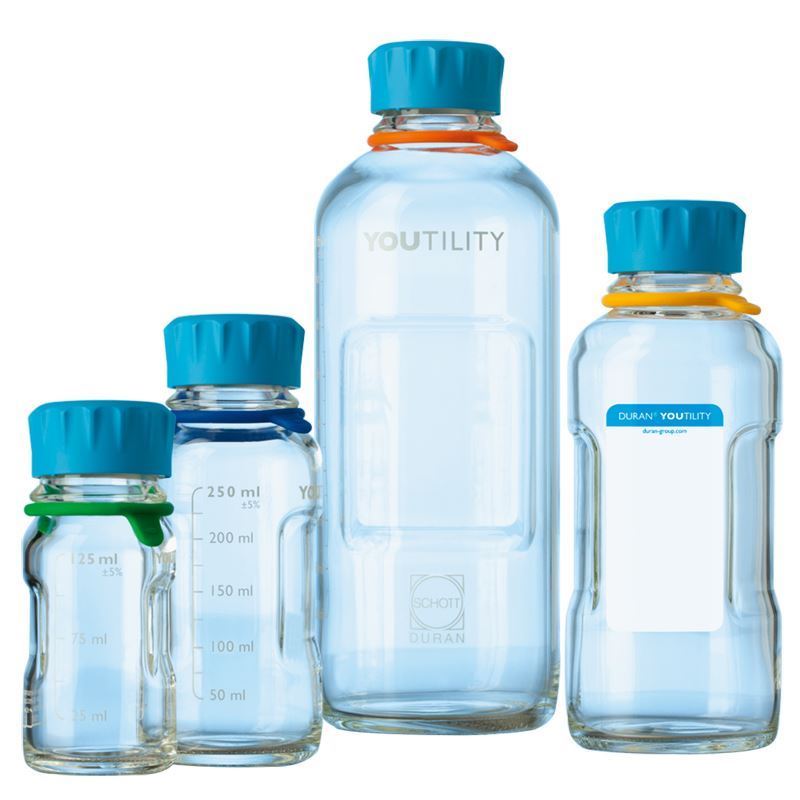 [9071678] Youtility bottle, Duran, transparent, GL45 cap, 250 ml