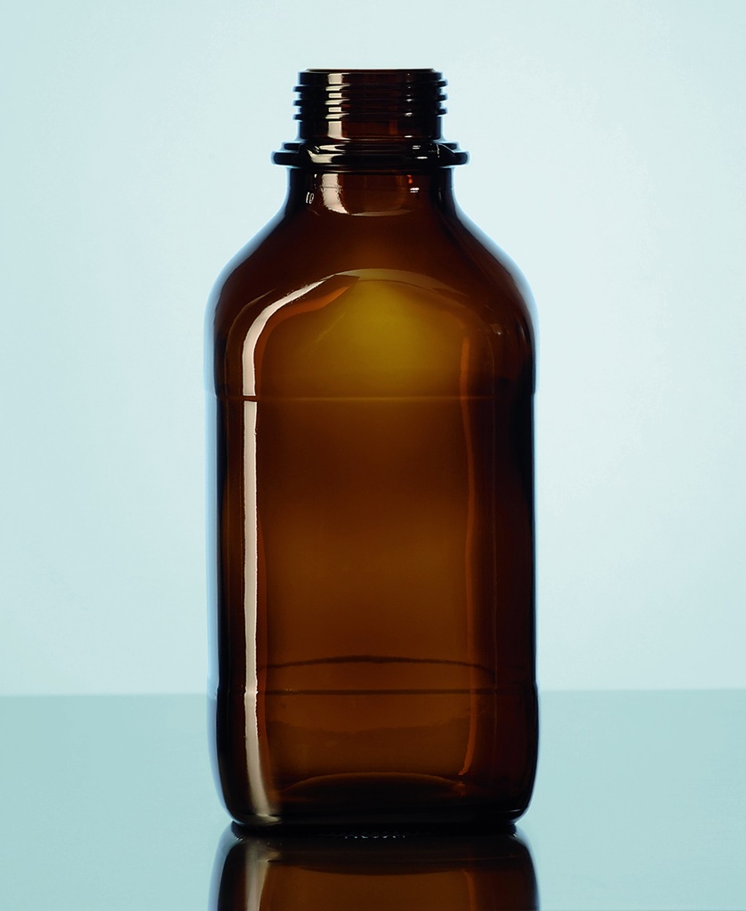 [9072070] Square screw cap bottles, narr ow neck soda-lime g