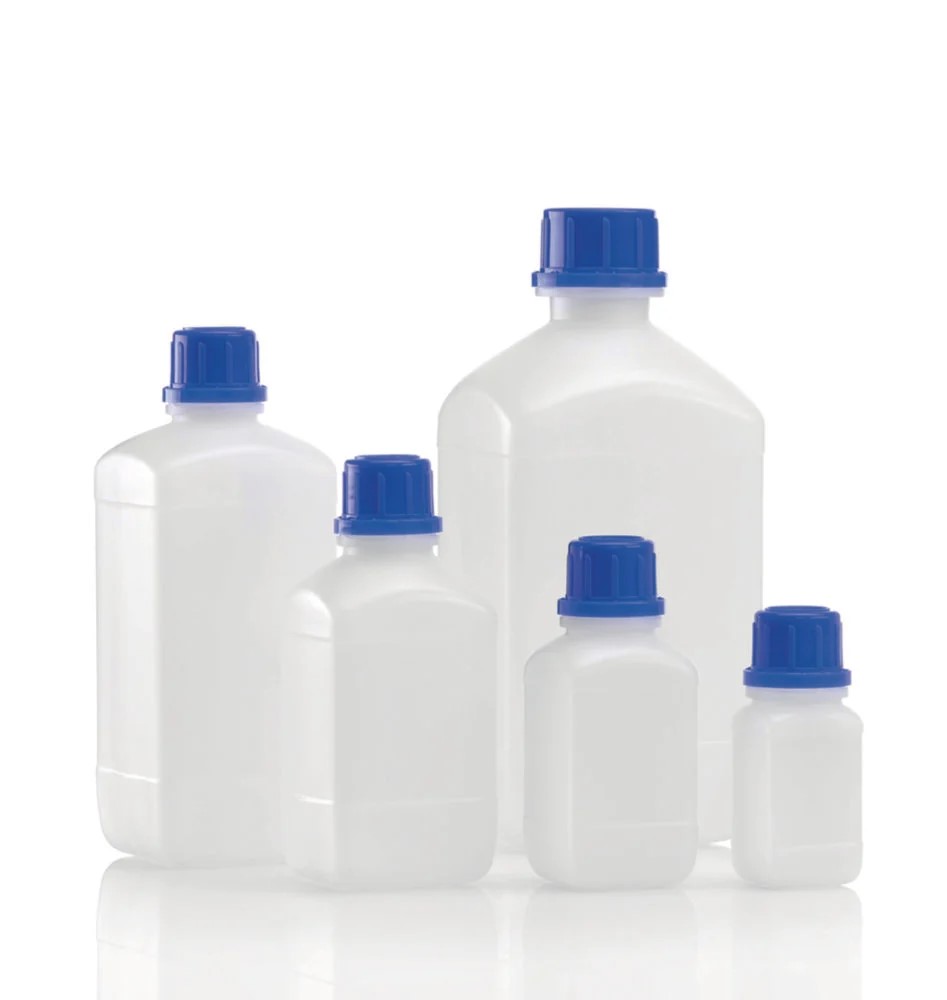 [9072852] Square shape reagent bottles, HDPE, narrow neck,