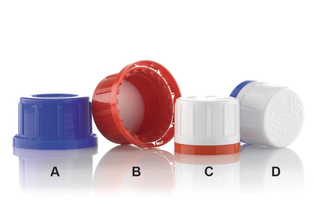 Degassing cap, PP red, with co ne seal, originalit