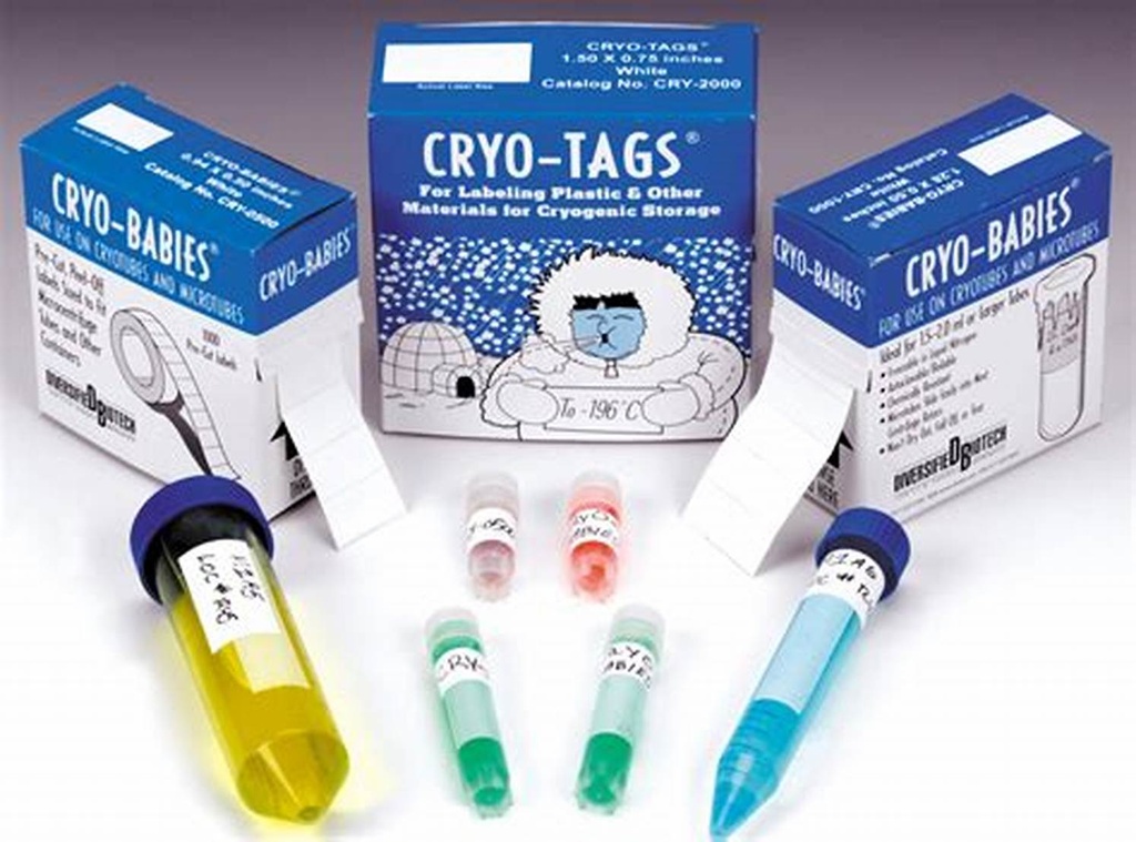 Cryo-Babies 24x13mm white, pack of 1000 pcs./roll