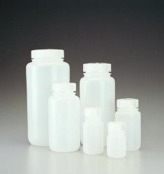 Wide neck bottles,PE-HD,with screw cap cap. 60 ml,