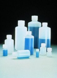 [9103274] Narrow neck bottles,PE-HD,with screw cap, 125 ml