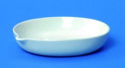 [9115301] LLG porcelain evaporating dish, low, Ø50x10 mm, 10