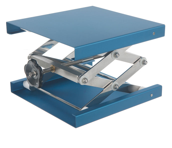 [9118970] Lab-Jack, aluminium anodized b lue 400 x 400 mm, w