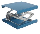 Lab-Jack, aluminium anodized b lue 400 x 400 mm, w