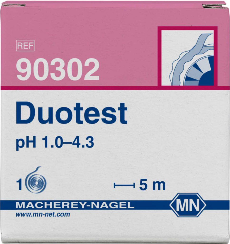 [9130356] pH indicator paper, Macherey-Nagel Duotest, pH 1 - 4,3, 5 m