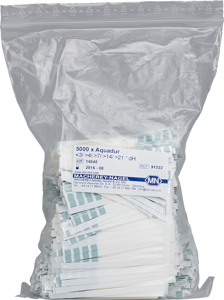 [9130396] AQUADUR test strips gradation: 3-21 °dH, 5000pcs