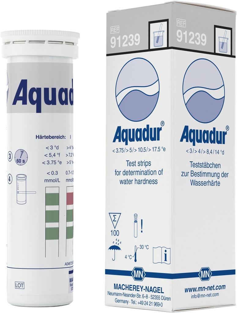 [9130400] AQUADUR test strips, gradation: 3-14°dH