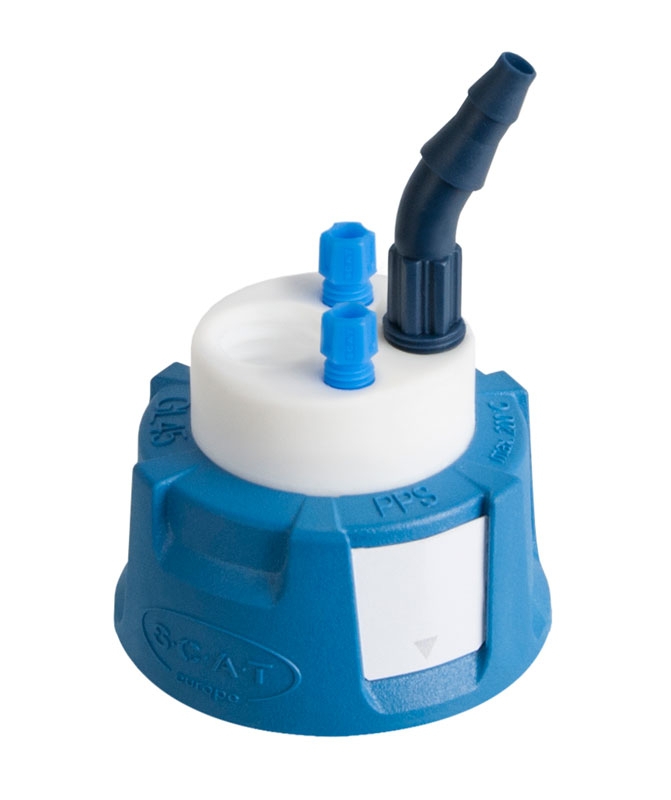 [9139809] Waste cap, SCAT Safety Waste Cap V2.0, GL 45, Type 1, 1 x GL 14 / 2 x capillary / 1 x fitting