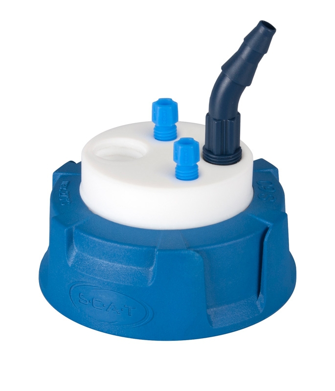 [9139868] Waste cap, SCAT Safety Waste Cap V2.0, S 60/61, Type 7, 1 x GL 14 / 2 x capillary / 1 x fitting
