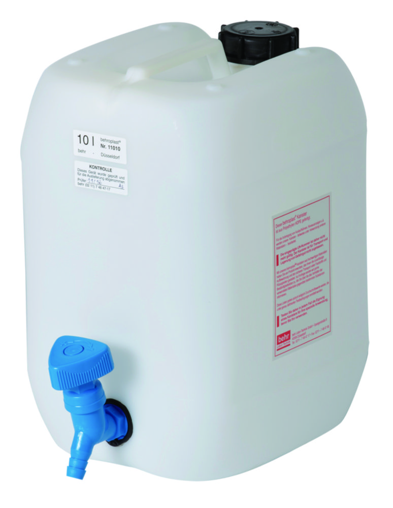 [9140100] Carboys, behroplast®, Capacity 5 litres, Width 16