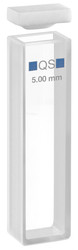 Macro cuvette 100-QS, 5mm thickness quartz glass S