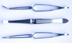 [9160380] LLG forceps for cover slips, straight, 105 mm