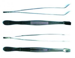 LLG forceps for cover slips, Kühne, straight, 115