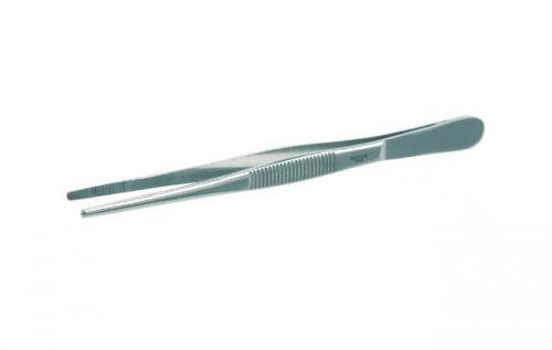 [9171025] Forceps, stainless steel, with blun