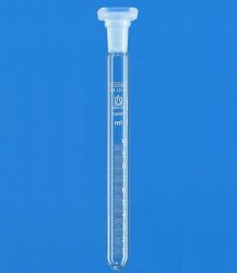Test tube graduated with stopper, 10 ml, Ø15x165mm