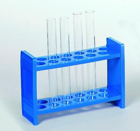 [9193112] Test tube racks, blue plastic, autoclavable and u