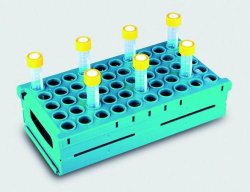 Test tube rack, foldable High Density PP, 50 place