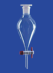 [9203463] Separating funnels, glass, con ical, with PTFE key