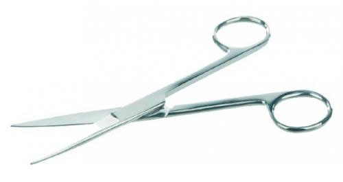 [9204126] Scissors, stainless steel, str aight, closed shank