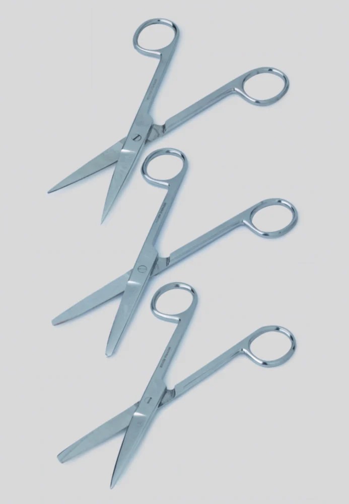 LLG scissors, straight, blunt/blunt, 160 mm