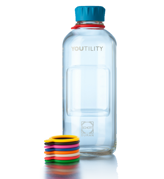 DURAN YOUTILITY GL 45 bottle tag, Silicone, 2 pack