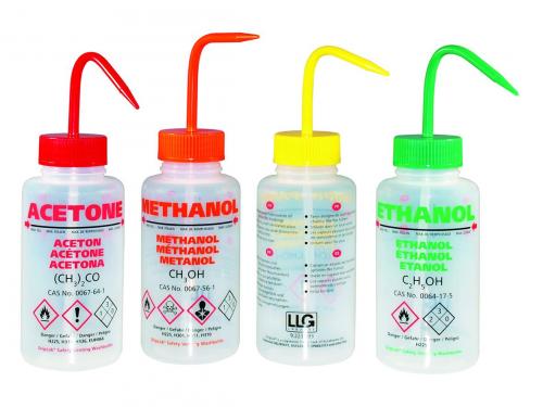 LLG-Safety vented wash bottle, 500 ml, Isopropanol