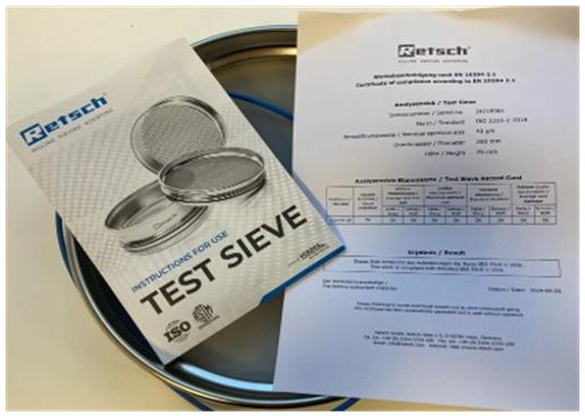 [9227187] Analysis sieve, Retsch, SS, Ø100 x 40 mm, mesh: 1,00 mm