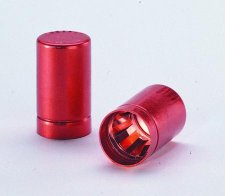 LABOCAP caps 19/20 mm, red, without grip, pack of