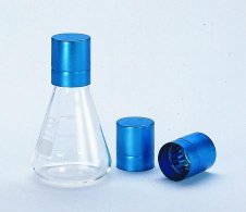 [9231458] Caps, erlenmeyer, anodised alu minium, For neck di