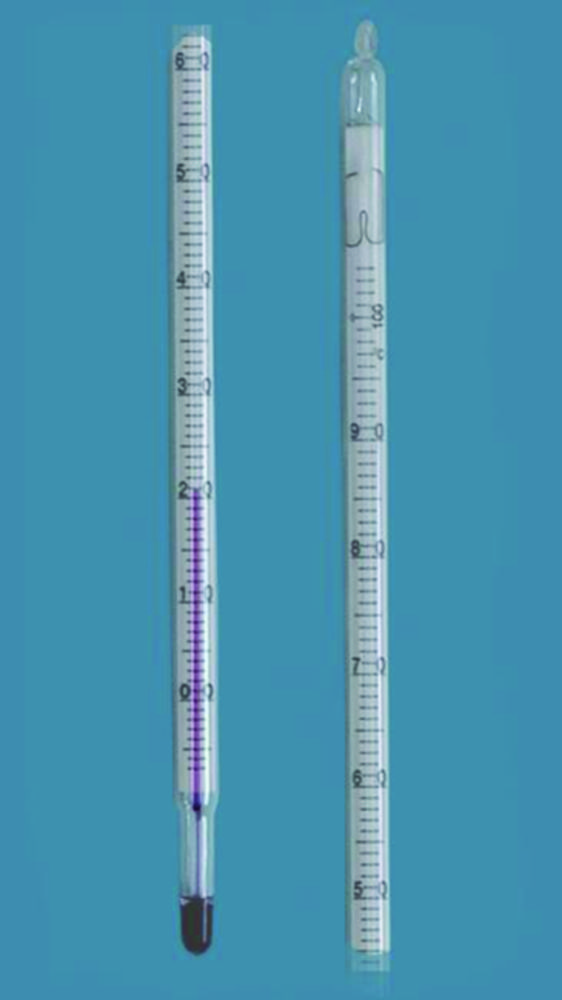 Lab thermometer set, red filling