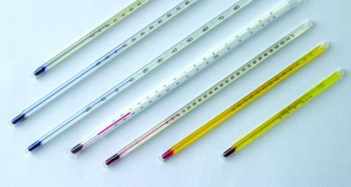 [9236723] Glass thermometer, read/white filling, -20 - 150°C:1°C