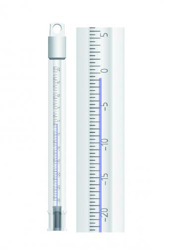 Refrigerator therm., 185x20 mm, -40 - 40°C : 1°C