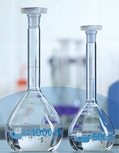 Volumetric flasks 1000 ml PUR coated