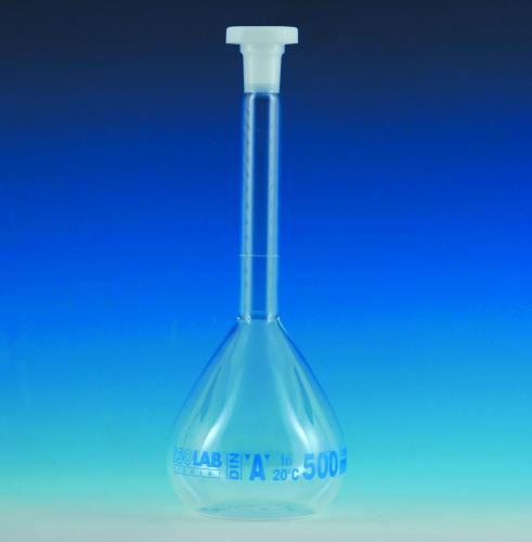 [9276600] Volumetric flask, cl. A, NS10 PE stopper, 5 ml