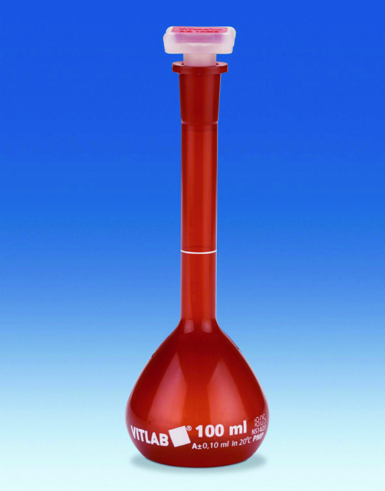 Volumetric flask 1000 ml, OPAK, PMP, cl. A, with s