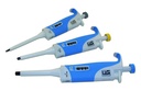 Pipette, LLG, variable volume, set with 3 microlitre pipette and tips, macro