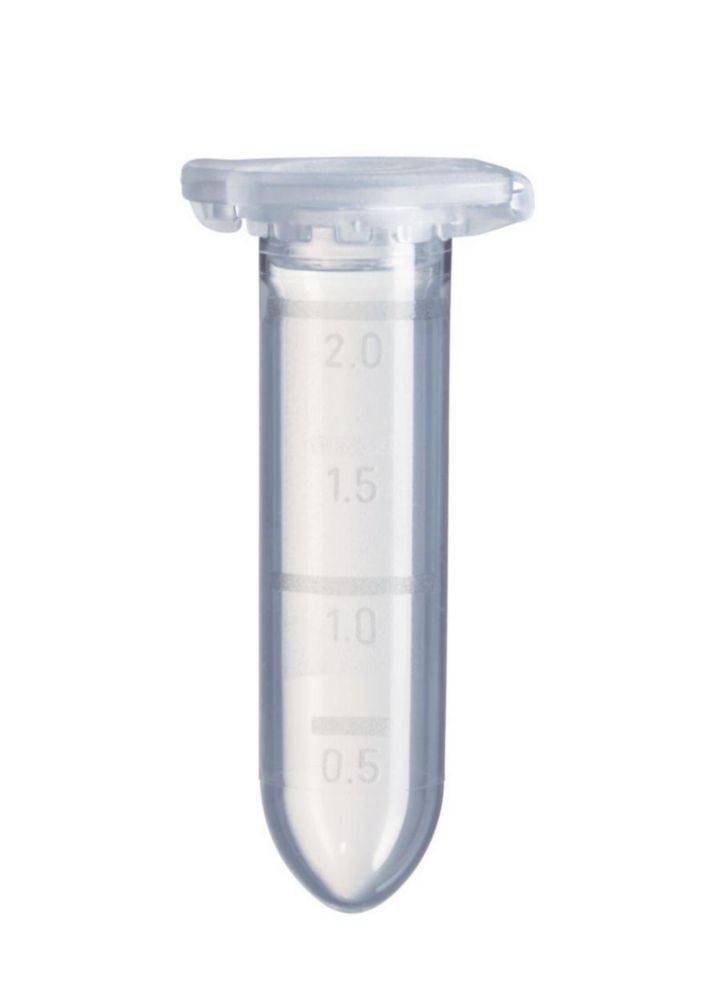 Microcentrifuge tube, Eppendorf Biopur, Safe-lock lid, sterile, clear, 1,5 ml