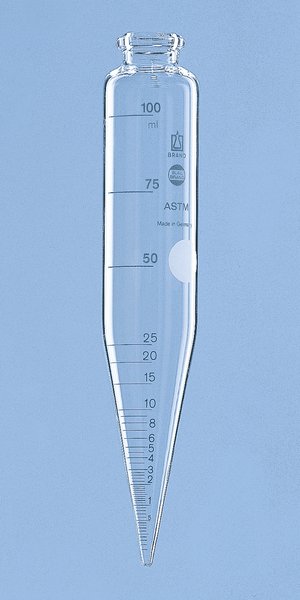 [9315810] Centrifuge tube, ASTM, conical, Ø34x203 mm, 100 ml