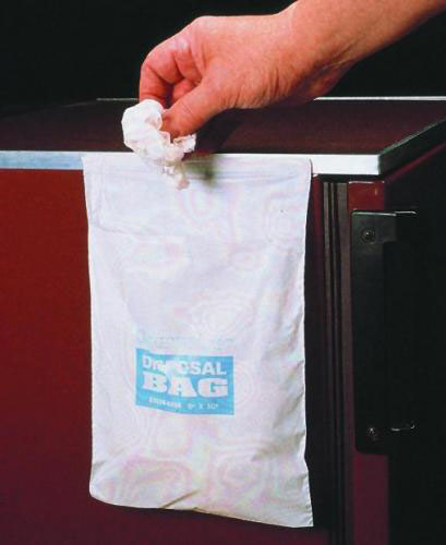 [9404065] Rubbish bags with adhesive str ip, HDPE, Width 203