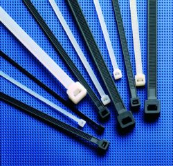 [9404314] Quick-lock binders 200x3.6 mm, white Nylon, flat
