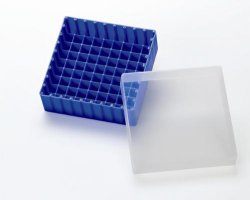 [9405750] Storage box, PP, blue for 1.5ml (1.8ml, 2ml) vials